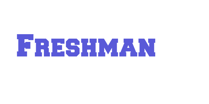 Freshman Font Download