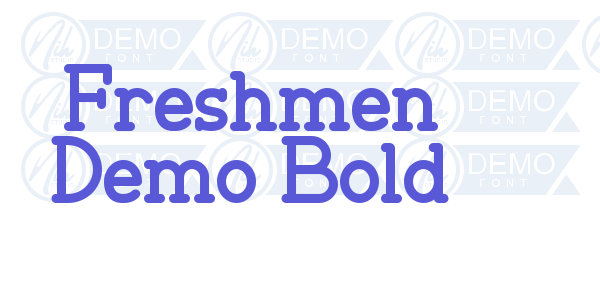 Freshmen Demo Bold font free