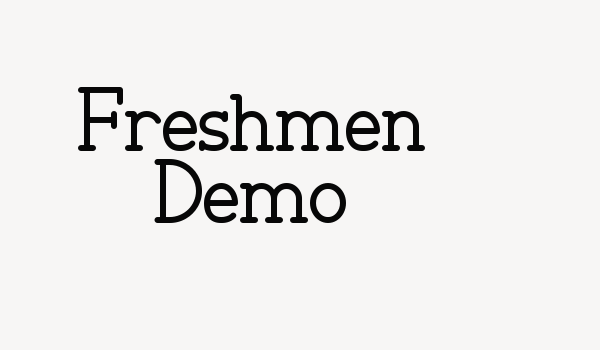 Freshmen Demo Font