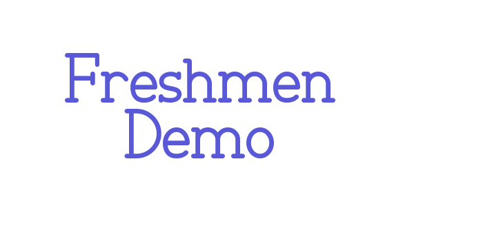 Freshmen Demo Font Download