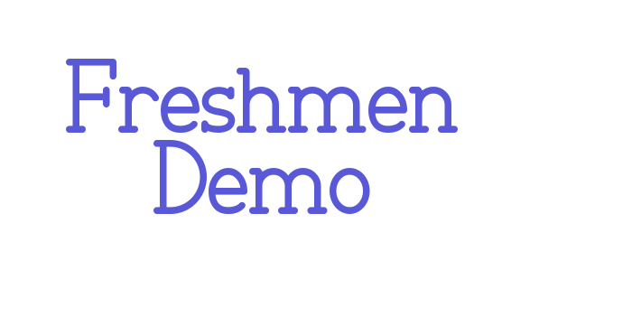 Freshmen Demo Font