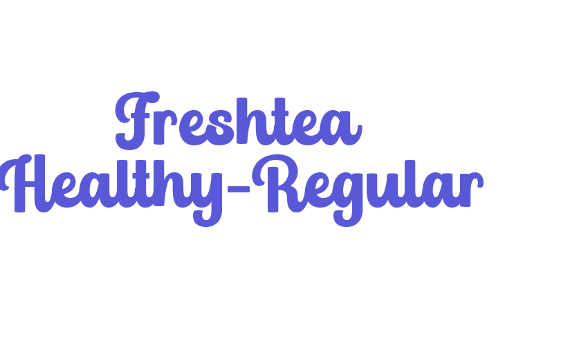 Freshtea Healthy-Regular Font