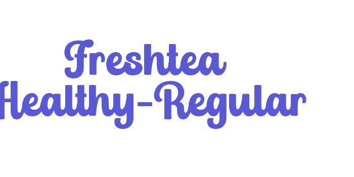 Freshtea Healthy-Regular Font Download