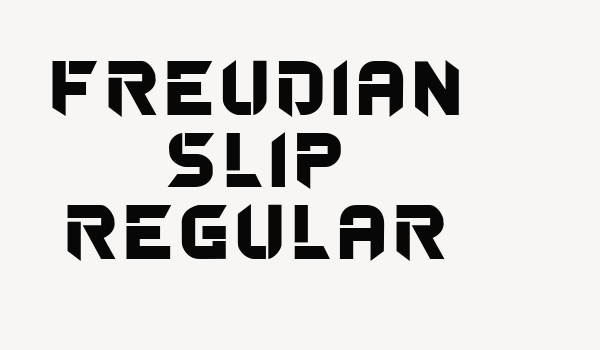 Freudian Slip Regular Font