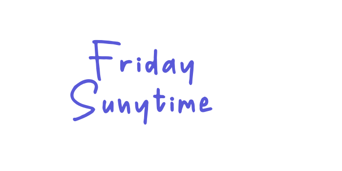 Friday Sunytime Font Download