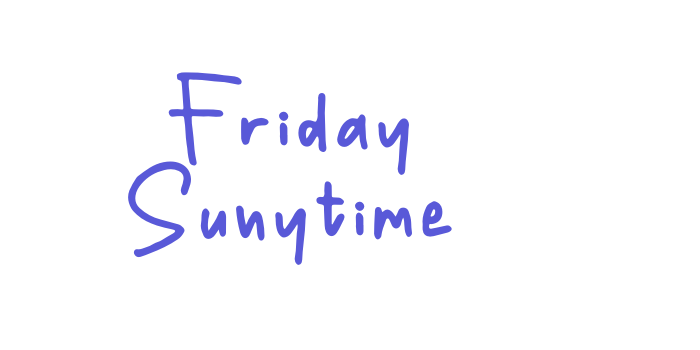 Friday Sunytime Font