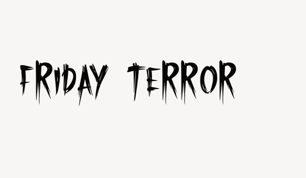 Friday Terror Font