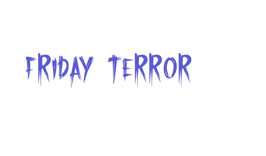 Friday Terror Font Download