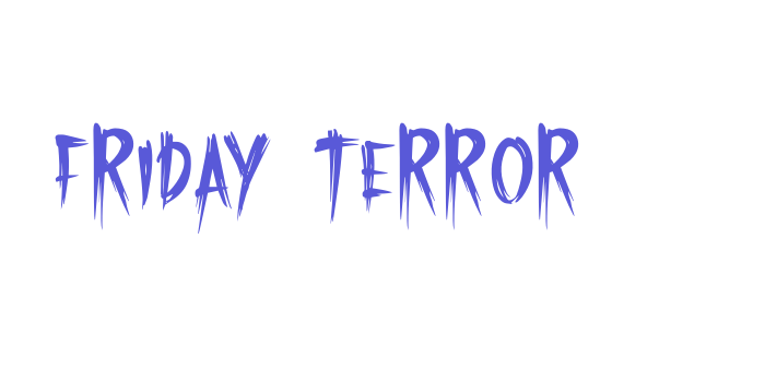 Friday Terror Font Download