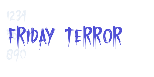 Friday Terror-font-download