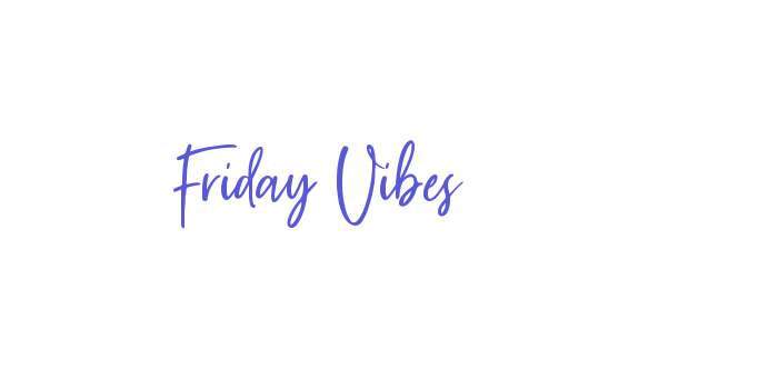 Friday Vibes Font Download