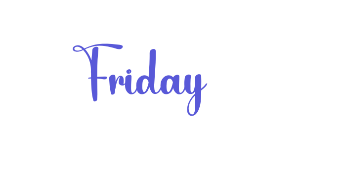 Friday Font Download