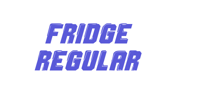 Fridge Regular Font