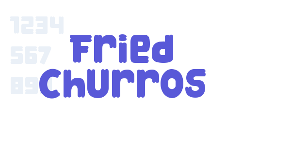 Fried Churros font