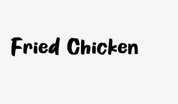 Fried Chicken Font