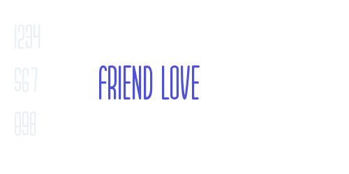 Friend Love-font-download