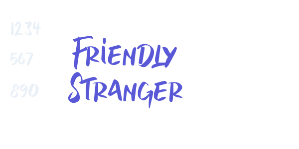 Friendly Stranger font free