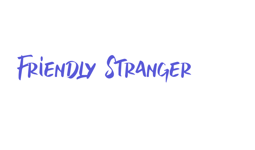 Friendly Stranger Font