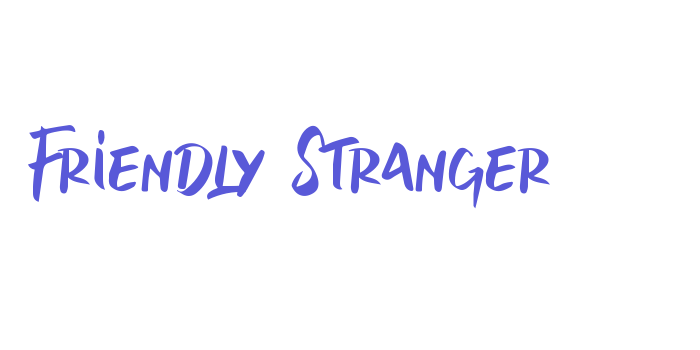 Friendly Stranger Font Download