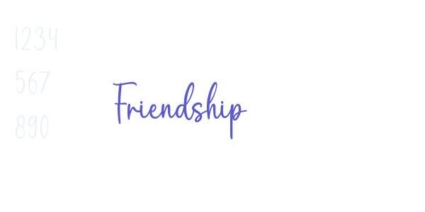 Friendship font free