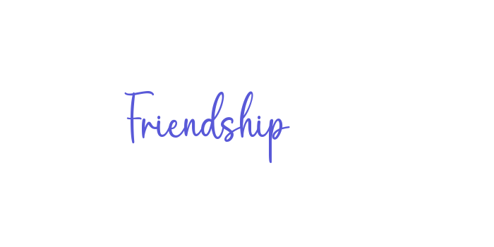 Friendship Font