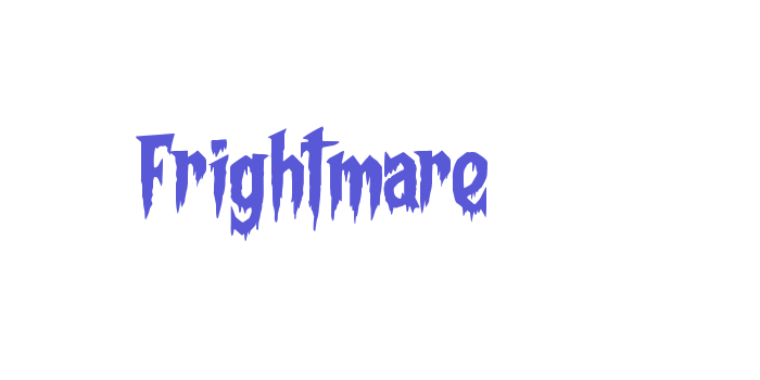 Frightmare Font