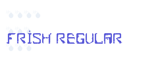 Frish Regular font