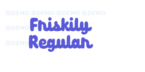 Friskily Regular font free