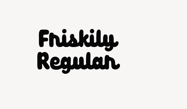 Friskily Regular Font