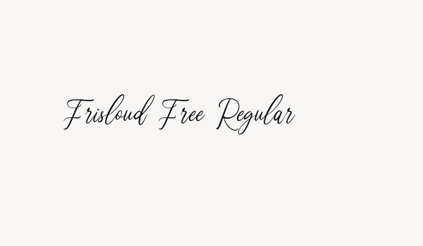 Frisloud Free Regular Font