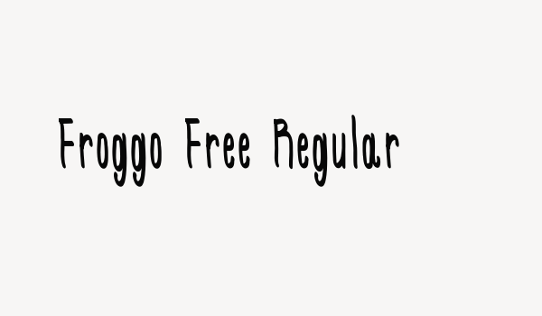 Froggo Free Regular Font