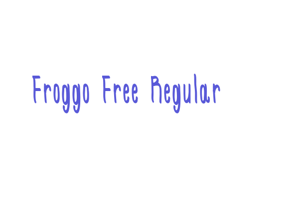 Froggo Free Regular Font