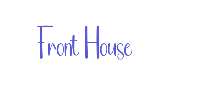 Front House Font Download