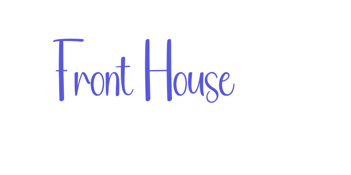 Front House Font