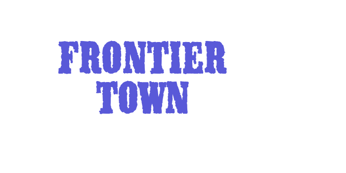 Frontier Town Font Download