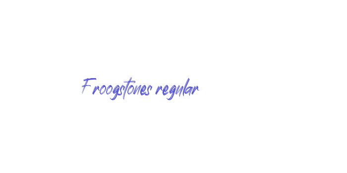 Froogstones regular Font Download