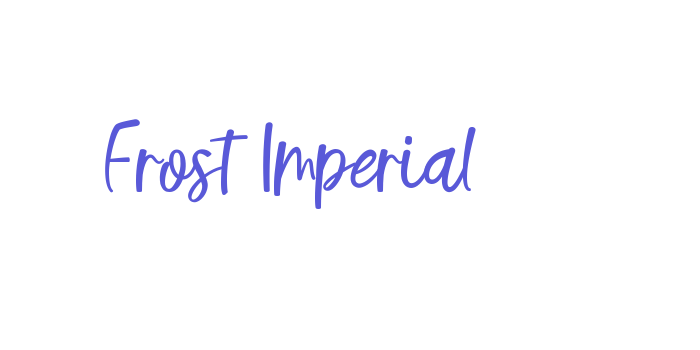 Frost Imperial Font