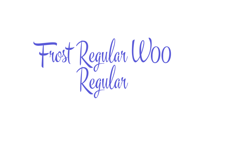 Frost Regular W00 Regular Font Download