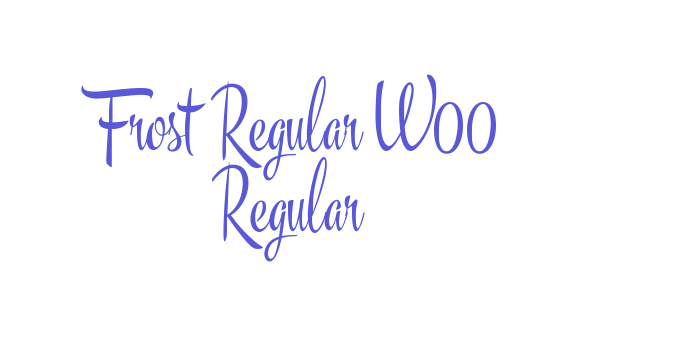 Frost Regular W00 Regular Font Download