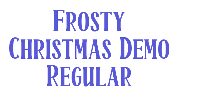 Frosty Christmas Demo Regular Font