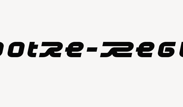 Frozdotre-Regular Font