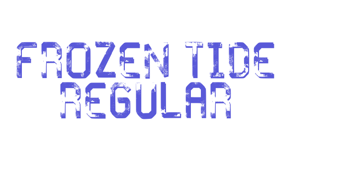 Frozen Tide Regular Font Download