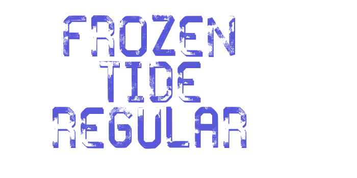 Frozen Tide Regular Font