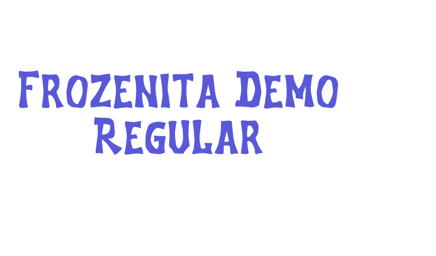 Frozenita Demo Regular Font