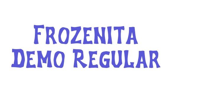 Frozenita Demo Regular Font Download