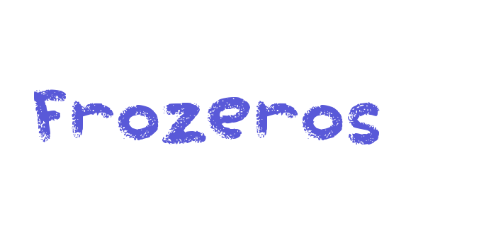 Frozeros Font