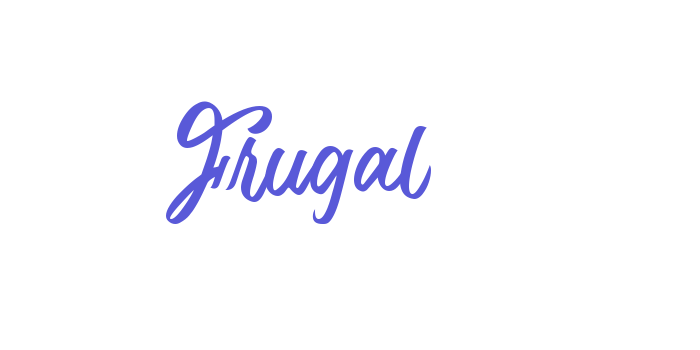 Frugal Font