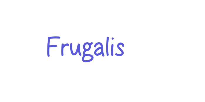 Frugalis Font