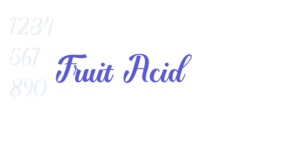 Fruit Acid font free