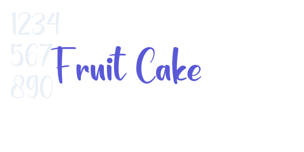 Fruit Cake font